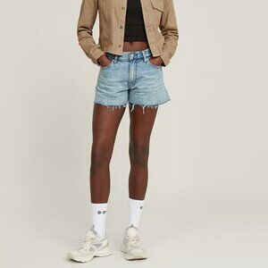 G-Star True Shorts Raw Edge Light Wash Size 28